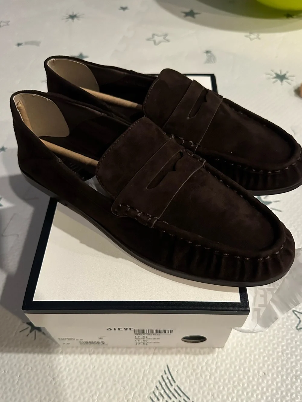 Steve Madden Stewart Convertible Penny Loafer Taupe Suede Sz   BRAND NEW